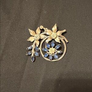 Elegant Silver and Blue Floral Earrings
